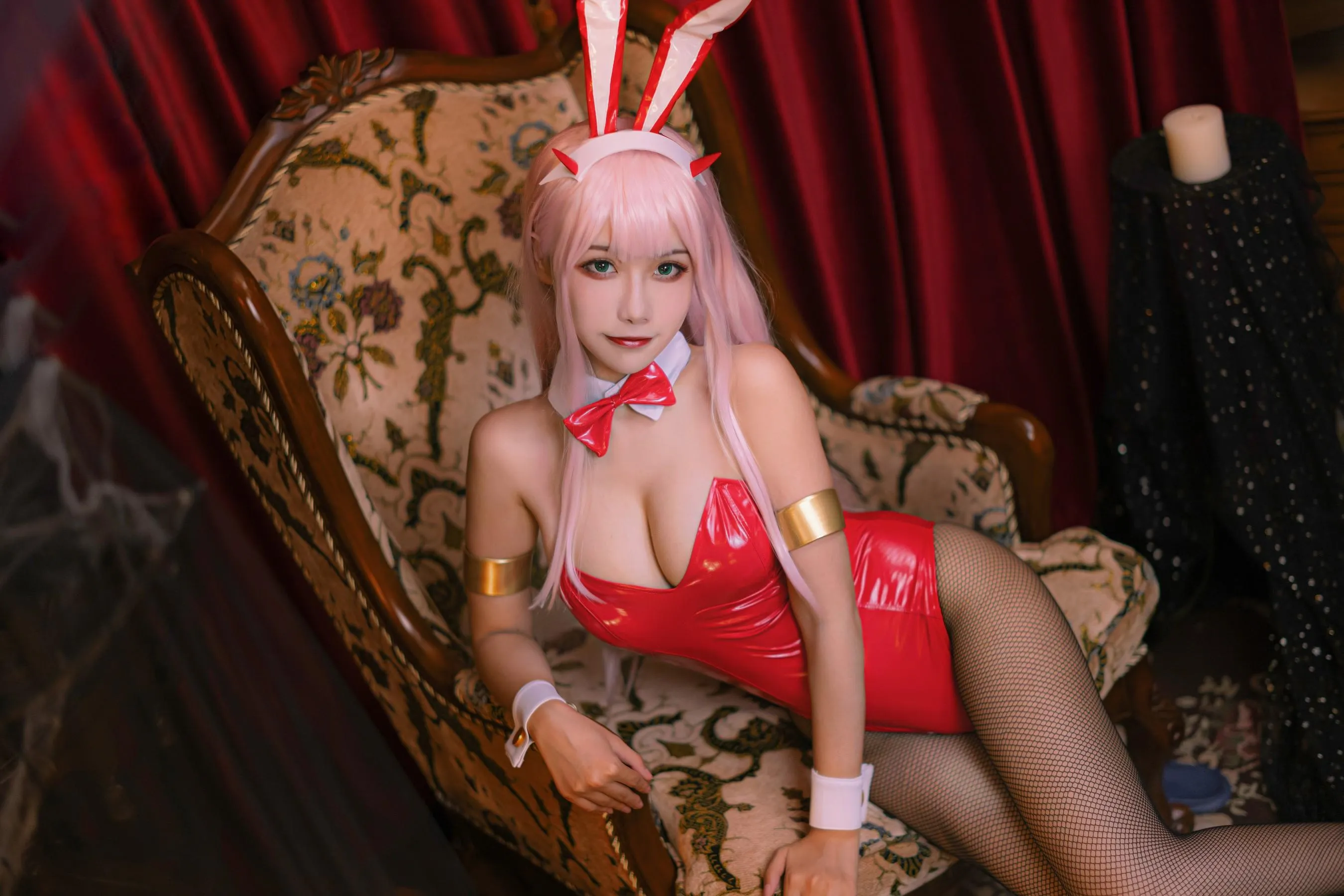Momoko葵葵 – NO.36 DARLING in the FRANXX 02 泳装 兔女郎花嫁 [61P]插图1